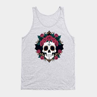 Day of the Dead Skull 08 Tank Top